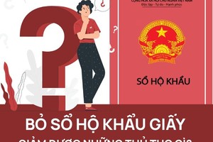 Bỏ sổ hộ khẩu giấy: Giảm được những thủ tục gì?