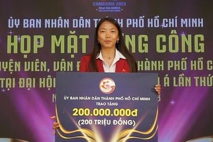 Huỳnh Như nhận phần thưởng 200 triệu trước thềm World Cup