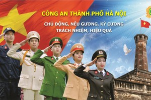 100% cán bộ, chiến sĩ Công an Hà Nội ứng trực đêm Giao thừa