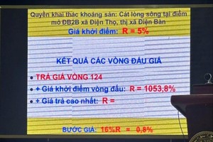 Đấu giá mỏ cát cao gấp 308 lần: Dấu hiệu nhiễu loạn thị trường