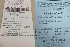 Sốt mạng hóa đơn gửi xe “cắt cổ” ở Nội Bài, TSN