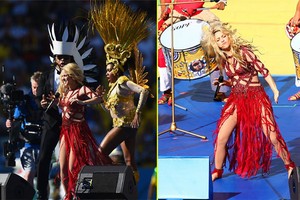 Shakira rực lửa trên sân khấu bế mạc World Cup 2014