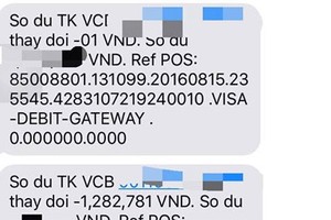 Khách hàng "chết đứng" khi thẻ visa Vietcombank “tự hoạt động”