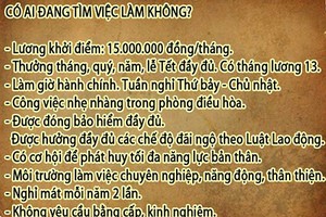 Tìm việc 15 triệu/tháng, vớ phải...