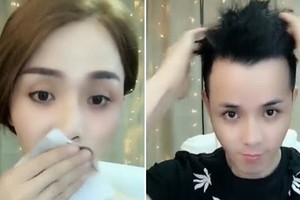 Livestream tẩy trang, gái xinh khiến mọi người hết hồn vì...