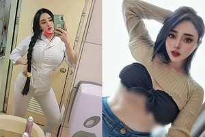 Nữ y tá siêu vòng một mặc hở bạo khoe body “ná thở” 