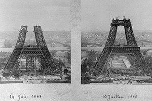 Loạt ảnh cực độc về thi công tháp Eiffel 