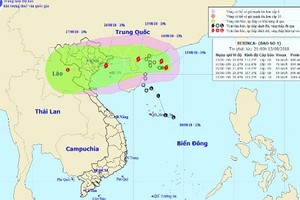 Sáng 17/8, tâm bão số 4 giật cấp 10 đổ bộ Quảng Ninh – Nam Định