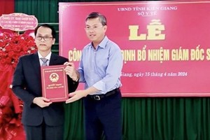 Đại tá Công an được bổ nhiệm làm Giám đốc Sở Y tế Kiên Giang