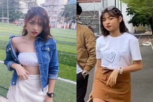 Lộ bằng chứng hot girl "bắp cần bơ" photoshop méo cả chân