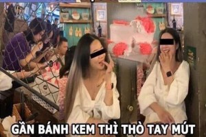 Cô gái ăn vụng bánh kem bị dân tình chế ảnh, tạo tài khoản giả