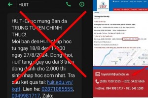 Cảnh báo khẩn vì tân sinh viên bị nhắn tin lừa nhập học, nộp tiền