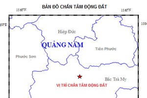 Động đất mạnh ở Quảng Nam đúng mùng 3 Tết