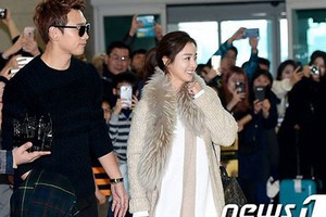 Kim Tae Hee và Bi Rain bị bắt gặp tới Mỹ du lịch 