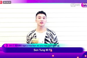 Sơn Tùng M-TP thắng giải Nghệ sĩ Việt Nam đột phá của MAMA