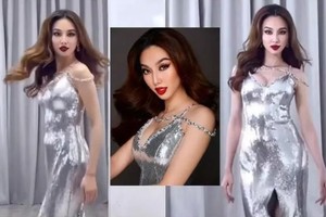 Khoe trình catwalk thi Miss Grand, Thùy Tiên lộ body "khúc giò"