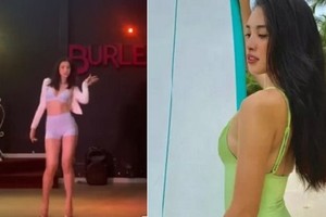 Tiểu Vy nhảy sexy dance, khoe dáng mlem với đồ tập bó sát