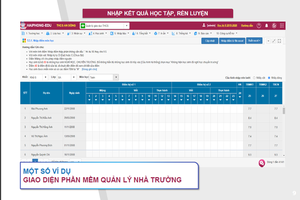 Phần mềm học bạ điện tử, sổ điểm điện tử chưa đồng bộ với chương trình GDPT mới