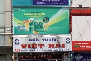 Nhà thuốc Việt Hải bị xử phạt hơn 45 triệu đồng