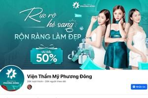 Thẩm mỹ Phương Đông thuộc tập đoàn HAMI Group bị phạt 70 triệu