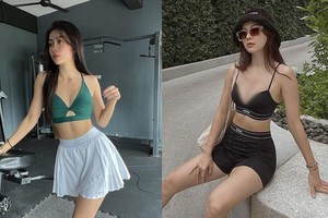 Hot girl xinh đẹp diện đồ tập quá mỏng khiến người nhìn đỏ mặt