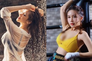 Hot girl mặc áo mỏng tang nghịch nước lộ vòng 1 gợi cảm