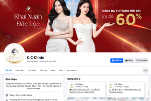 Phòng khám thẩm mỹ da CC Clinic bị tước giấy phép 2 tháng