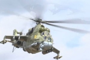 Theo dõi “xe tăng bay” Mi-24V săn lùng phiến quân IS