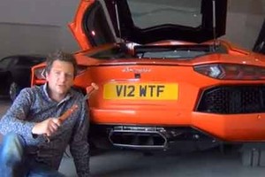 Hình ảnh độc Lamborghini Aventador biến thành lò nướng trong tích tắc