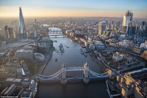 Kinh ngạc vẻ đẹp nhìn từ trên cao của Thủ đô London