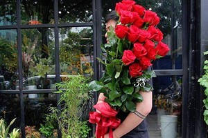 Hoa hồng giá nửa triệu cao hơn người cháy hàng dịp Valentine