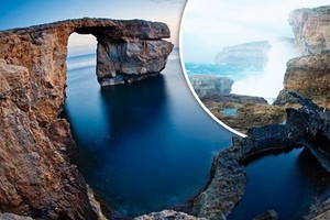 Cổng vòm đá Azure Window nổi tiếng sụp xuống biển