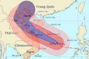 “Binh lực phân tán, hỏa lực tập trung” chống siêu bão Haiyan