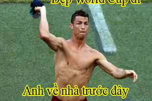 Ảnh chế Ronaldo bất lực... ngậm ngùi về nước 