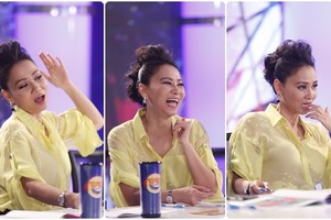 Biểu cảm đáng yêu của Thu Minh trên ghế nóng Vietnam Idol 