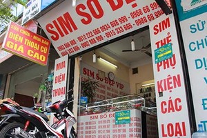 SIM số đẹp tăng giá sau thông tin rút về 10 số