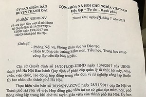 Số phận gần 300 giáo viên Thanh Oai nguy cơ mất việc giờ ra sao?