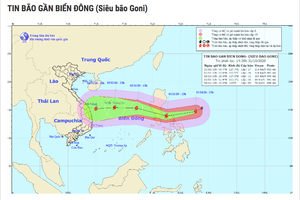 Siêu bão Goni có thể “càn quét” các tỉnh, thành từ Thanh Hóa đến Khánh Hòa