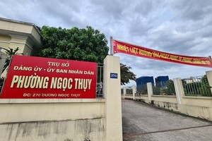 Loạt công trình xây dựng trái phép trên đất bãi bồi sông Hồng: Phường Ngọc Thụy im lặng?!