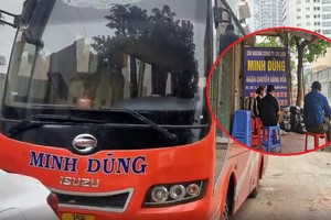 Xe khách Minh Dũng, Phú Thành lập “bến cóc” tung hoành ở Hà Nội