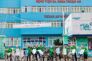 Bình Dương: Diễu hành xe đạp tuyên truyền phòng, ngừa HIV/AIDS