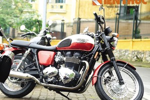 Moto chất chơi Triumph Bonneville T100 giá nửa tỷ đồng ở HN