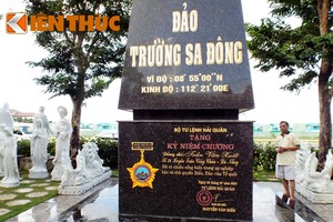 Cựu binh Trường Sa xây cột mốc chủ quyền Trường Sa tại tư gia