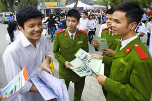 Điểm chuẩn 6 trường đại học, học viện CAND năm 2014