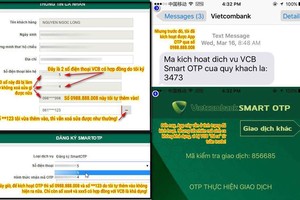 Khách hàng Vietcombank chỉ ra lỗ hổng trong hệ thống OTP