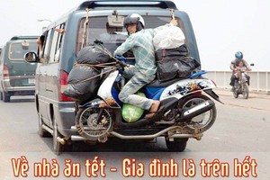 Cười nứt rốn với ảnh vui hành trình về quê ăn Tết