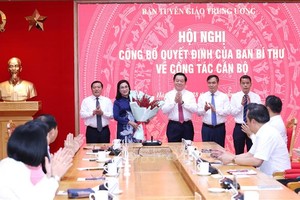 Bà Đinh Thị Mai giữ chức Phó Trưởng ban Tuyên giáo Trung ương