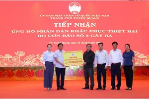 LHH Việt Nam hỗ trợ Tuyên Quang khắc phục hậu quả lũ lụt