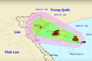 Bão Mun giật cấp 11 đang hướng thẳng Quảng Ninh và Ninh Bình