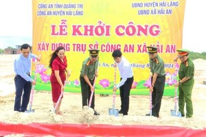 Phát lệnh khởi công 40 trụ sở công an xã ở Quảng Trị